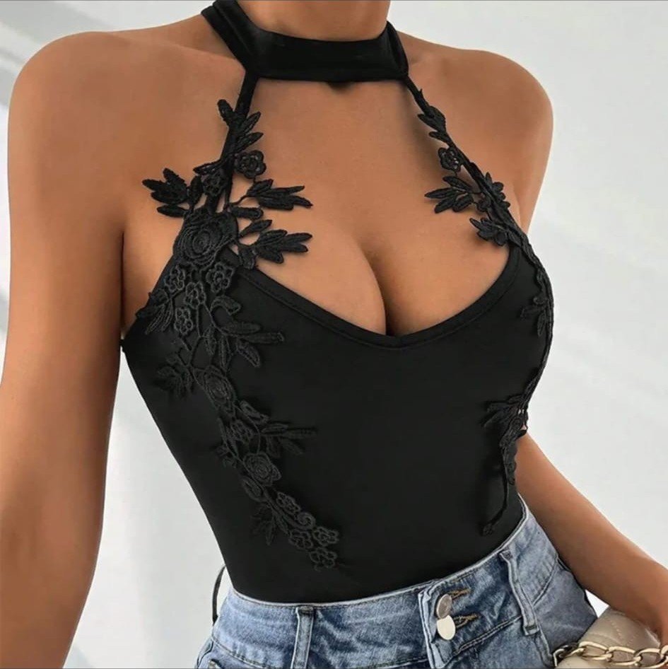 Top Halter de Encaje