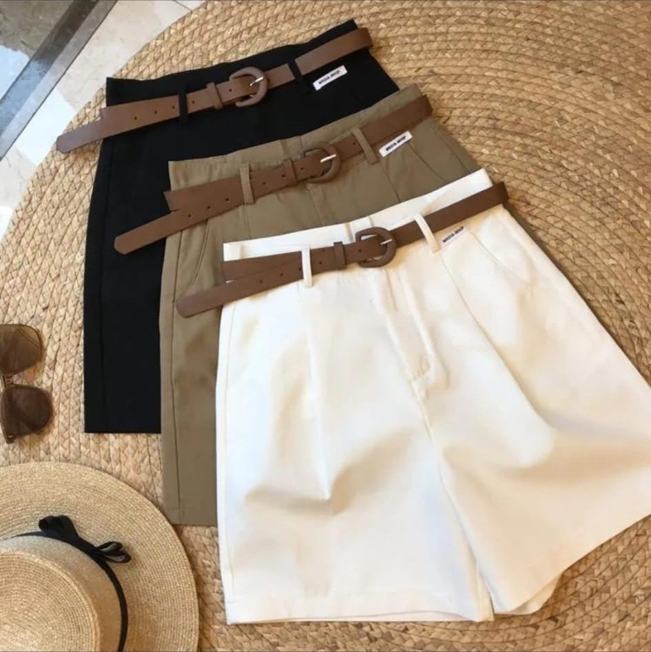 Short de Vestir con Cinturón