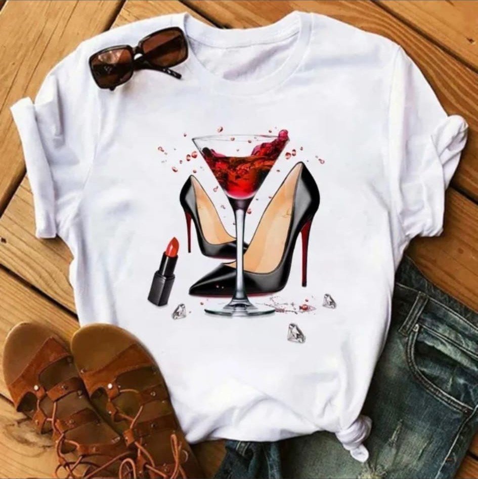 Camiseta Estampada Femenina