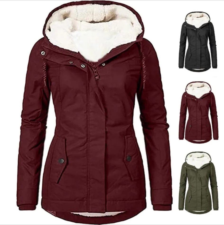 Parka con Capucha Forrada