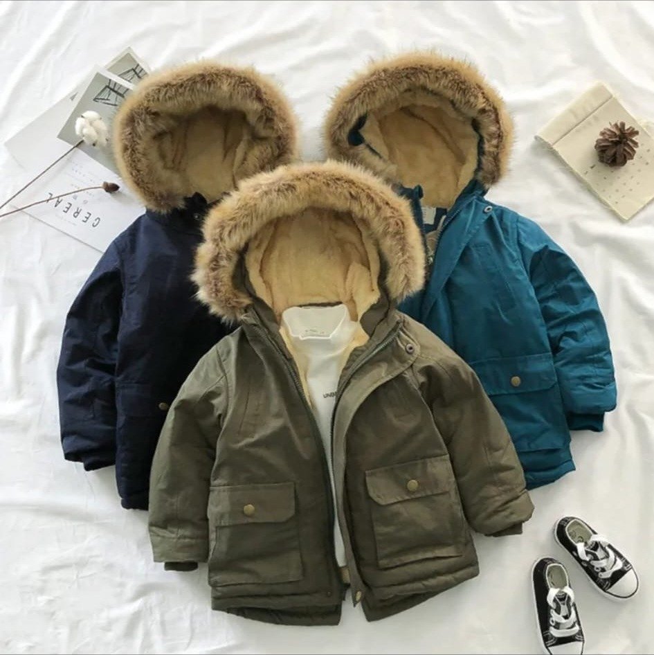Parka Niño con Capucha de Piel