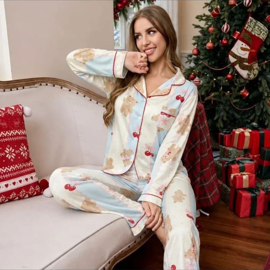 Pijama Navideña de Galletas de Jengibre