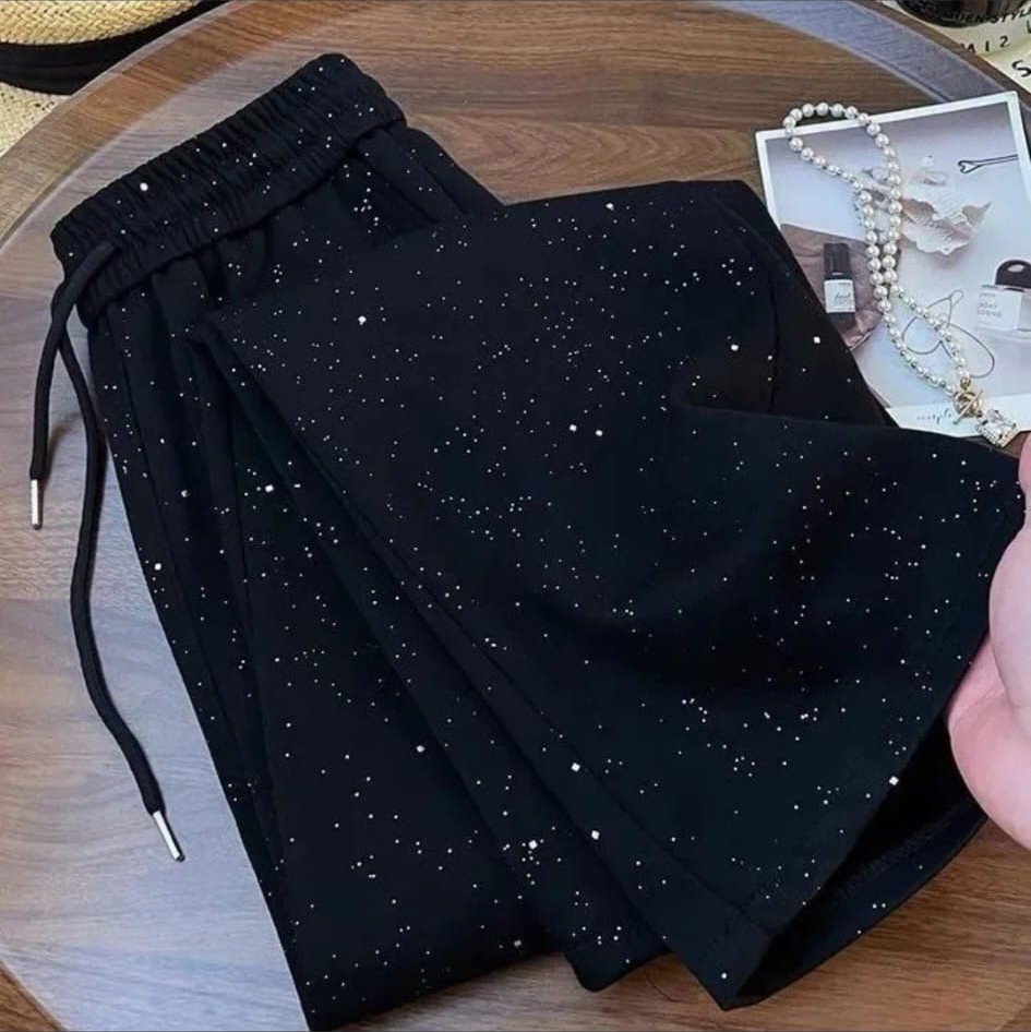 Pantalón Ancho con Brillo