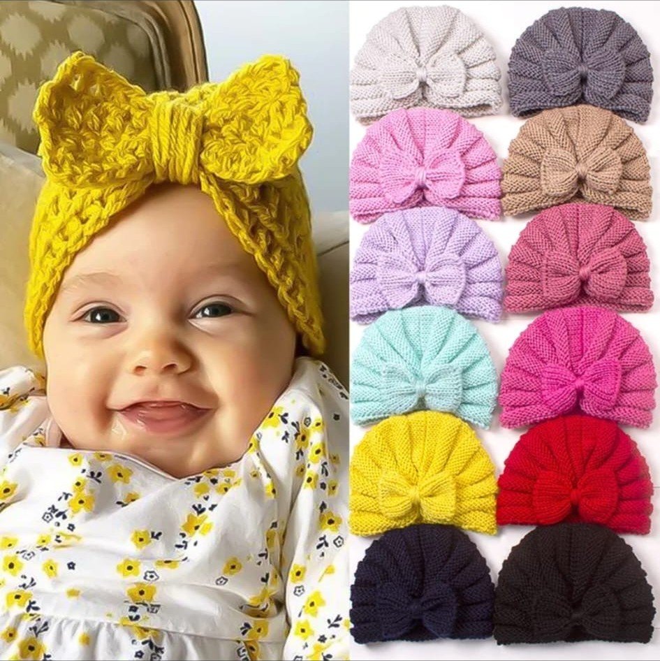 Turbante con Moño para Bebé