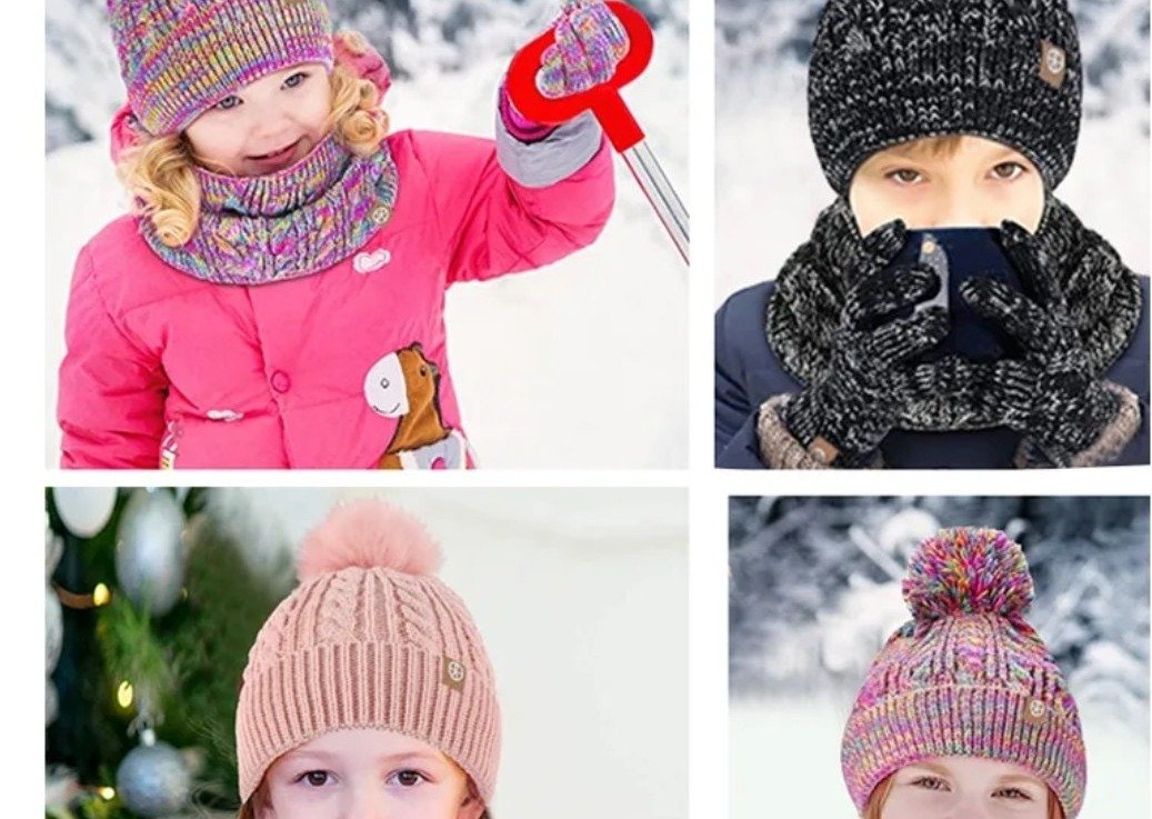 Set Gorro y Bufanda Tejido para Niños