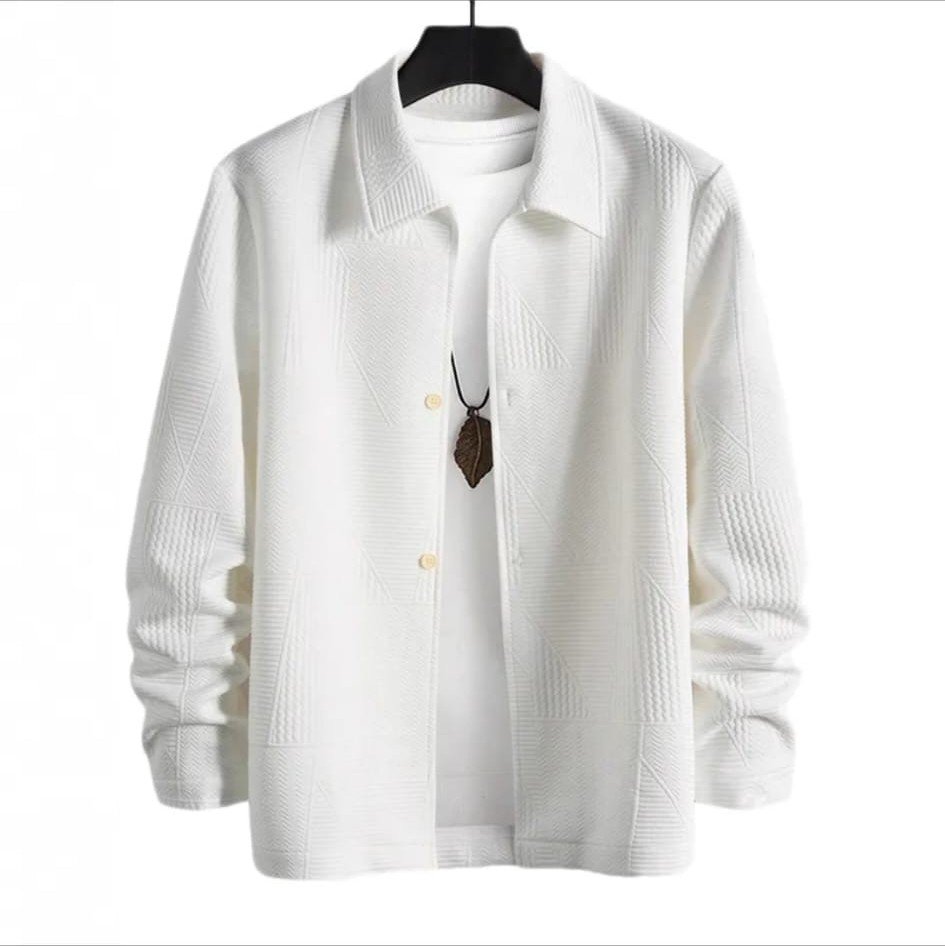 Chaqueta Tejida Tipo Camisa