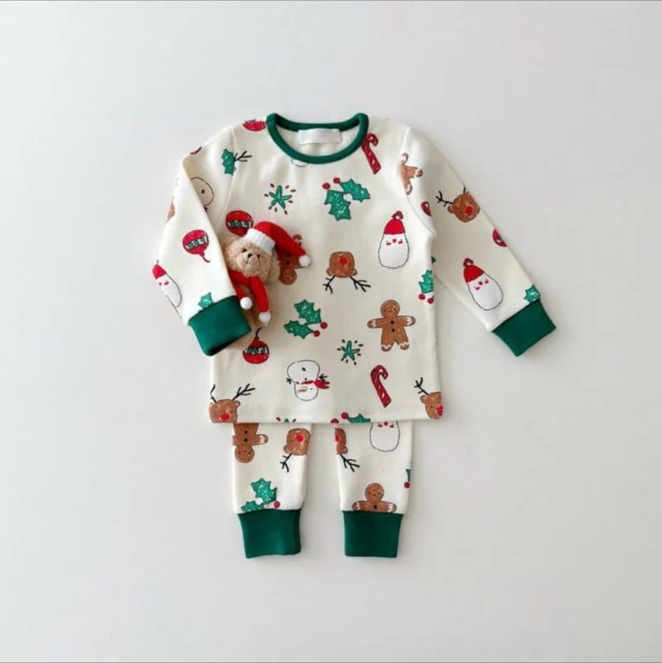 Pijama Navideña de Jengibre para Niños