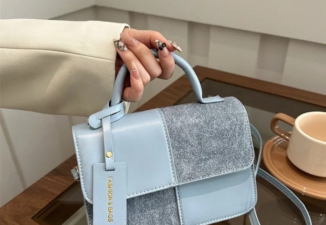 Bolso Cuadrado Azul Cielo