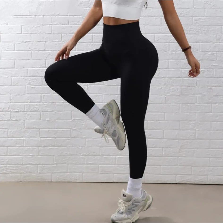 Leggings Negros de Tiro Alto