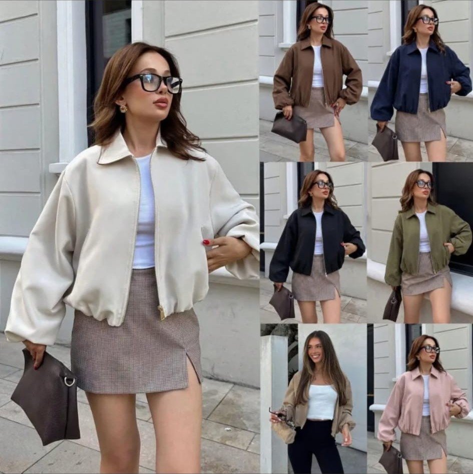 Chamarra Bomber Corta