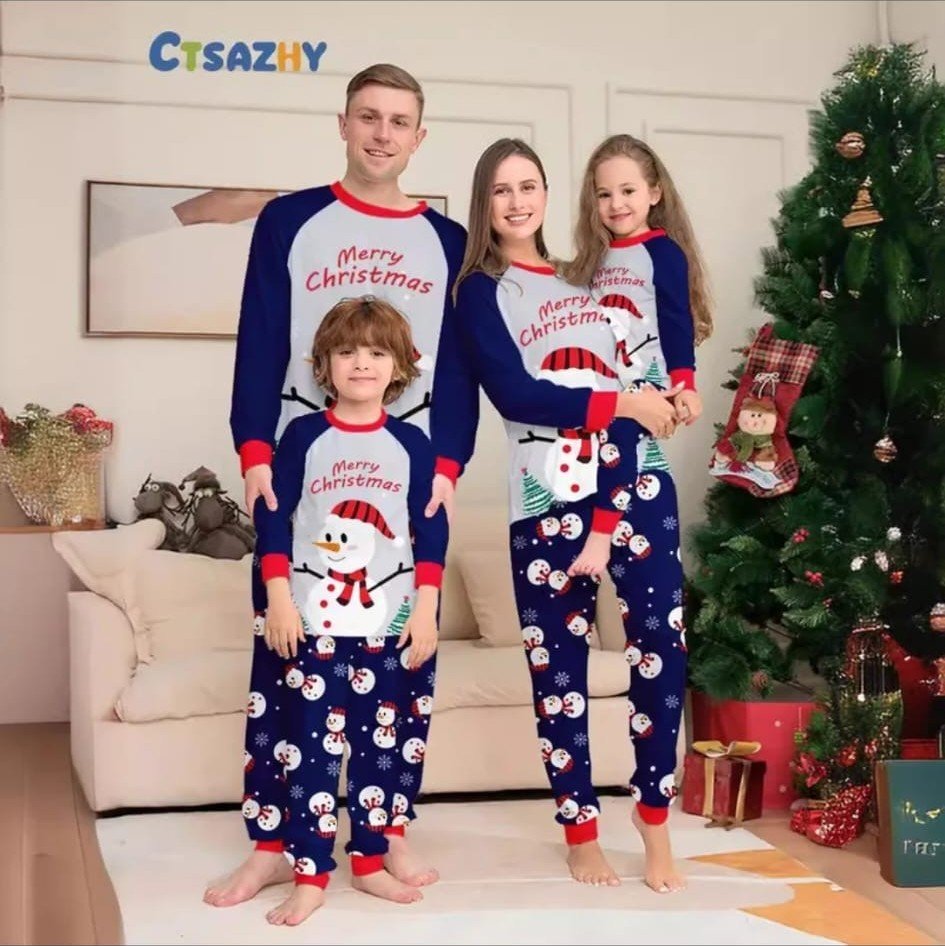 Pijama Familiar Muñeco de Nieve