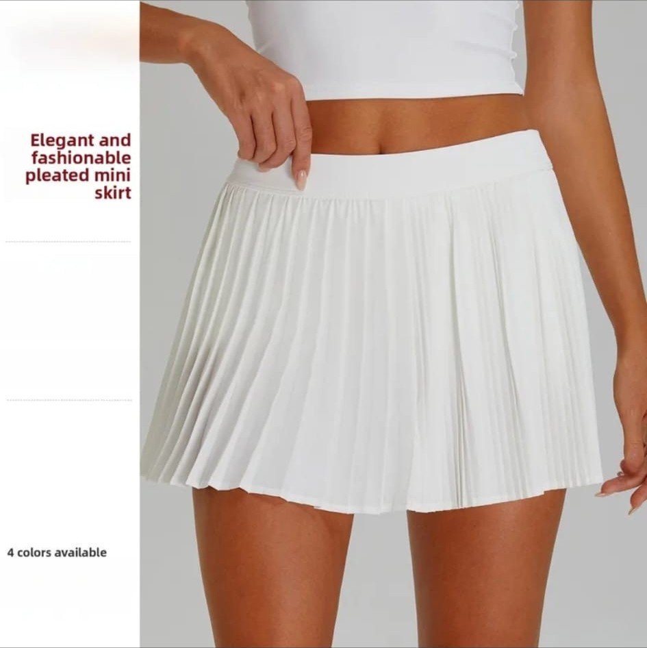Falda Short Plisada