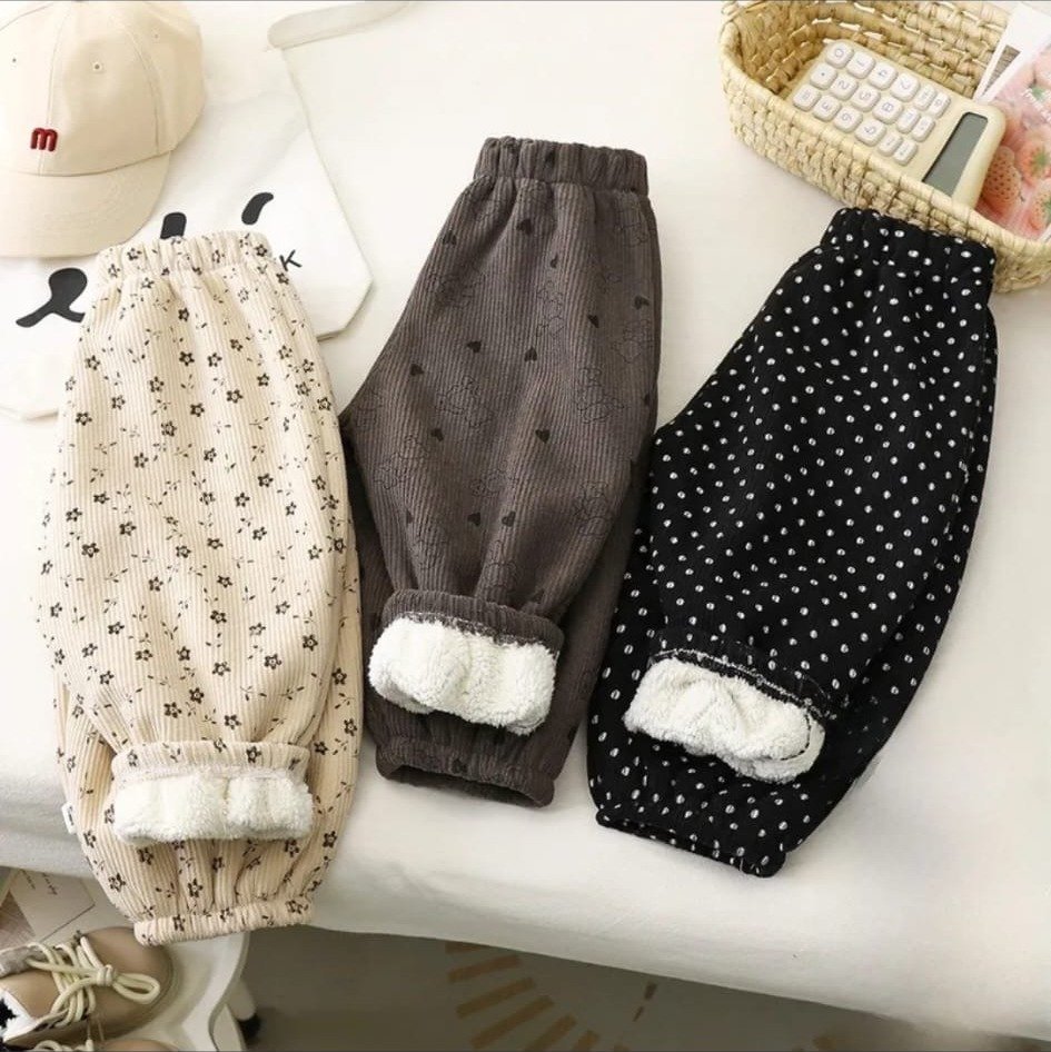 Pantalón Bombacho con Puño de Borrega