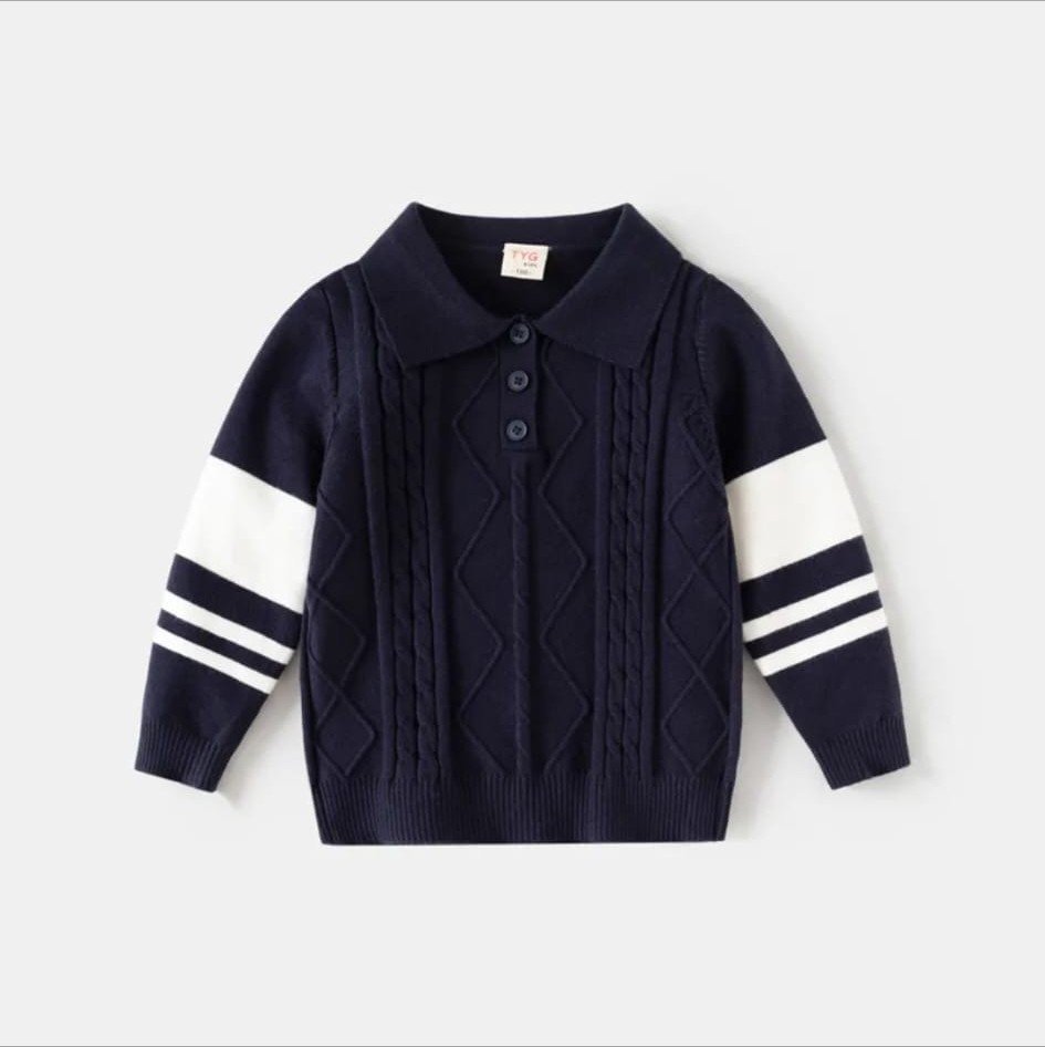 Suéter Polo Tejido para Niño