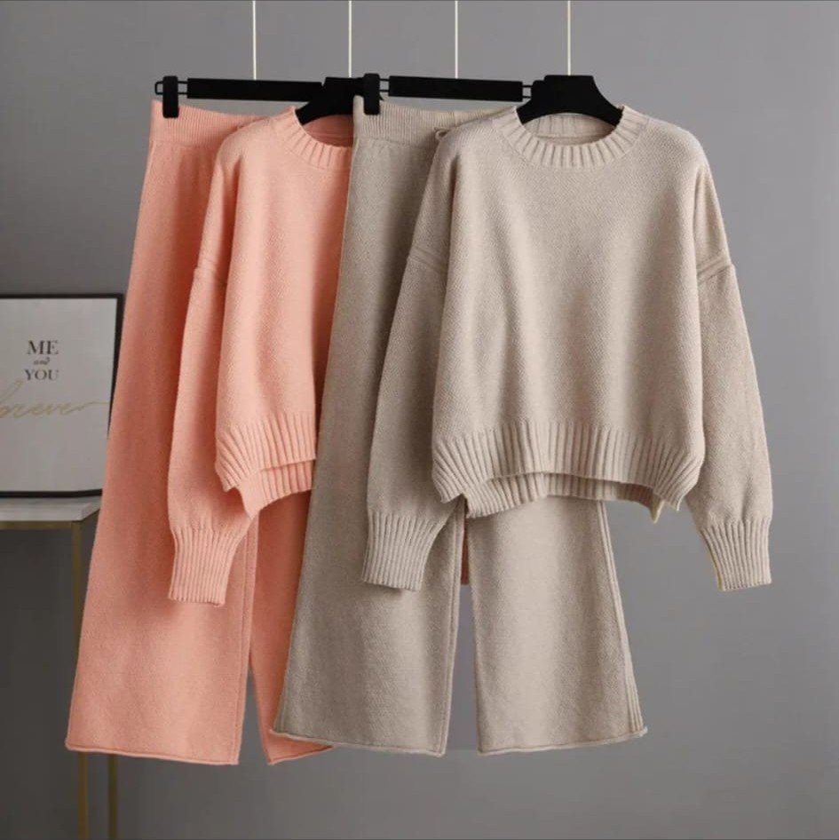 Conjunto Tejido Suéter y Pantalón