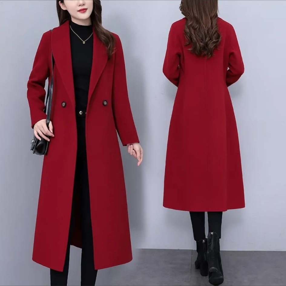 Abrigo Largo Rojo
