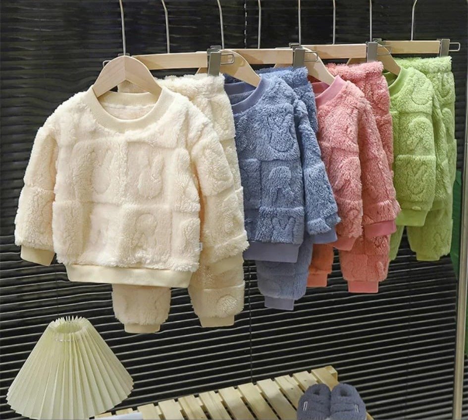 Pijama Afelpada Texturizada Niño