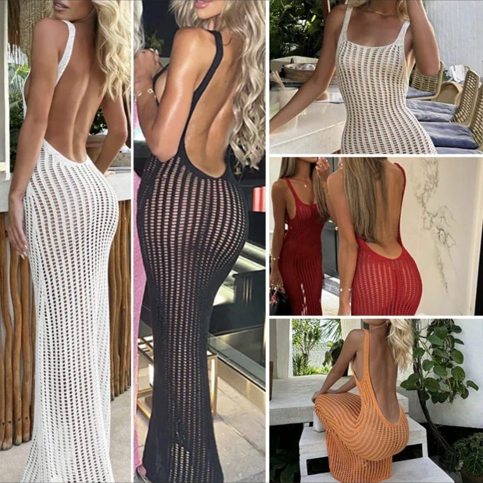Vestido de Playa Calado