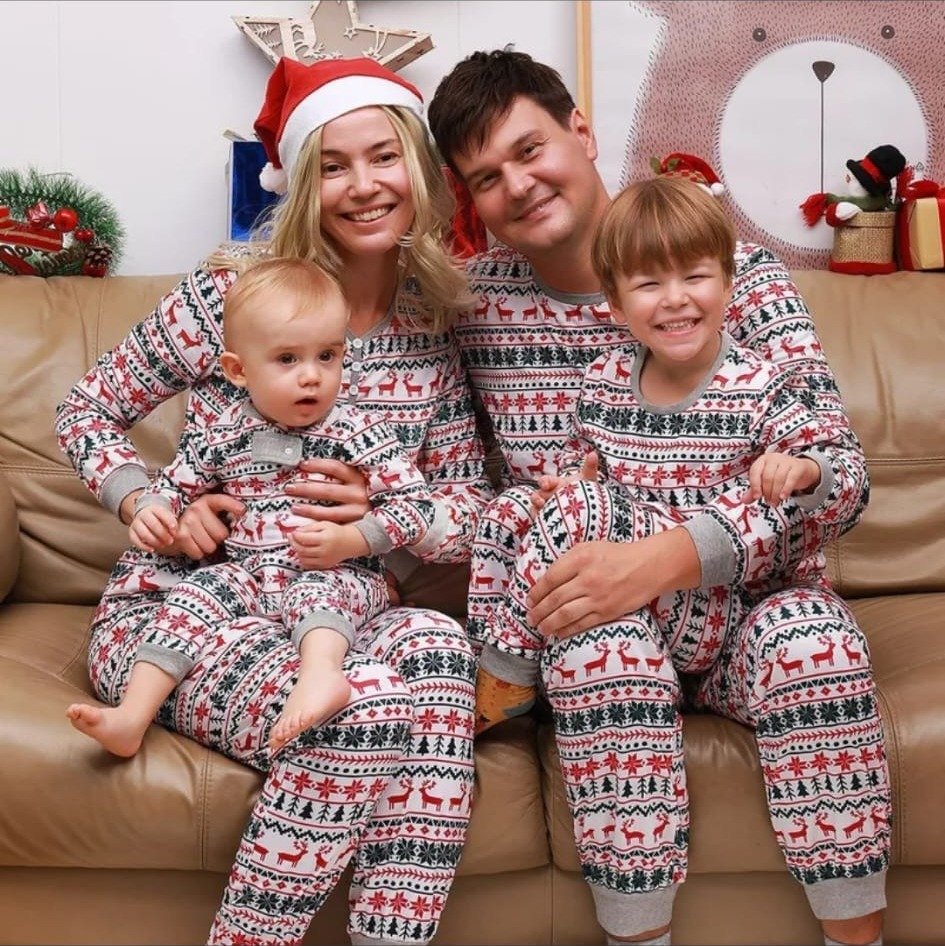 Pijama Familiar Navideña Renos Nórdicos