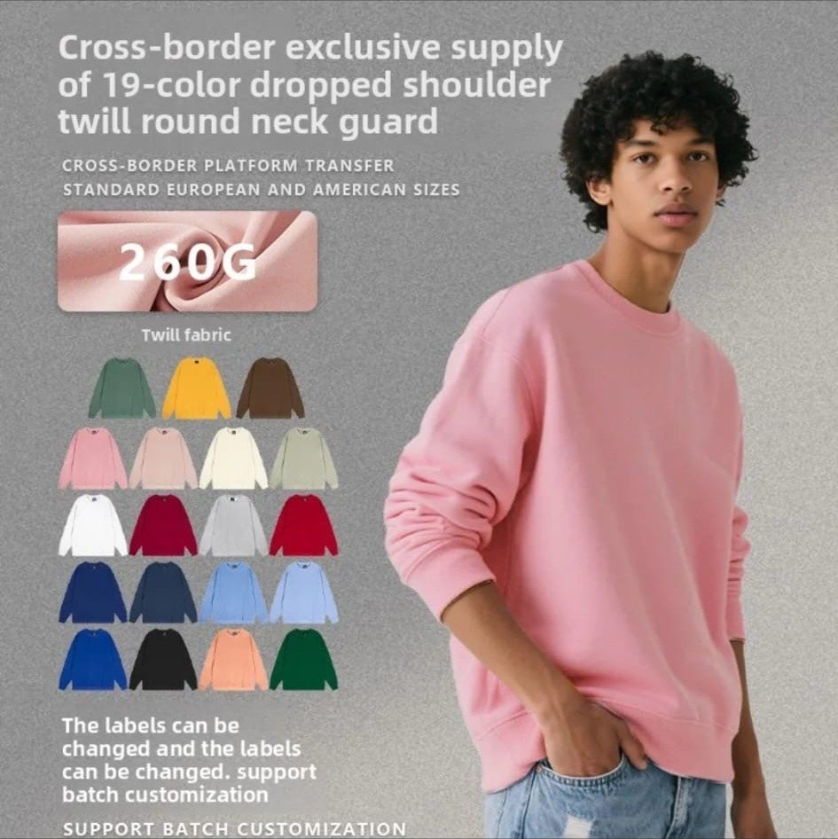 Sudadera de Algodón Hombro Caído