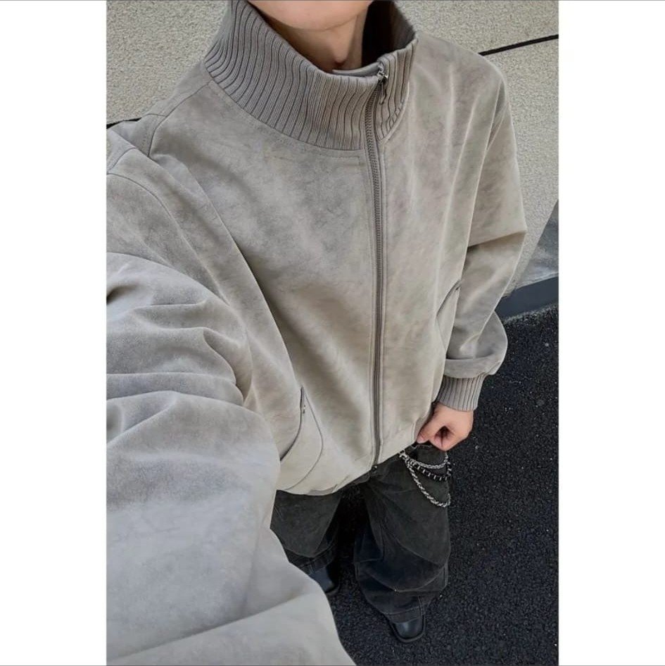 Chaqueta de Ante con Cierre