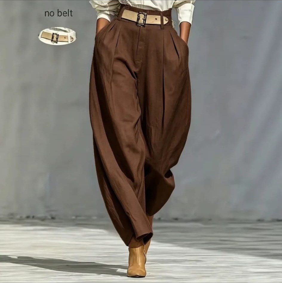 Pantalón Sastre Ancho Café