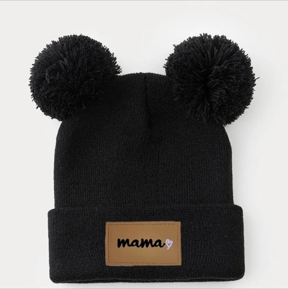 Gorro Mamá con Doble Pompón